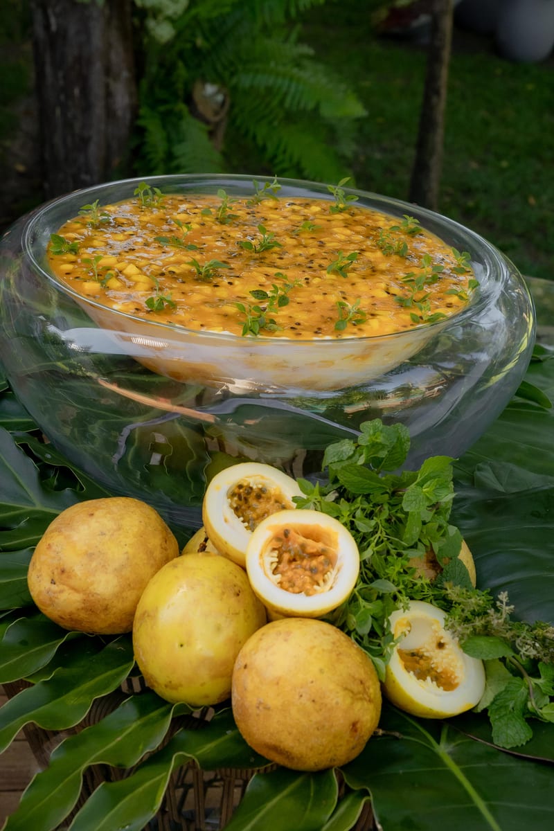Tiramisù de Maracujá com Manga